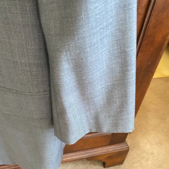 Burberry London Men Blazer Jacket 48R Gray Wool/Silk Blend Two-Button Sport Coat - Picture 8 of 14